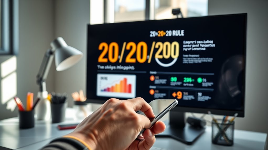 regular screen break practice