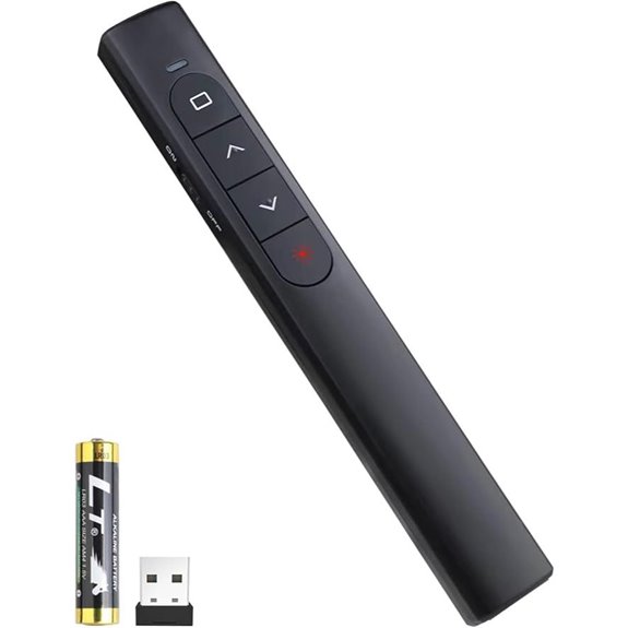 Wireless Presentation Remote with Hyperlink & Volume