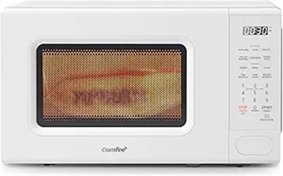 COMFEE Retro Microwave with Multiple Functions