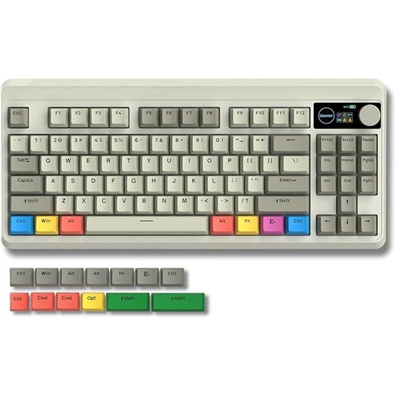 Womier Retro 75% RGB Gaming Keyboard with OLED