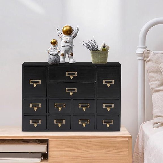 Vintage 12-Drawer Storage Cabinet Organizer