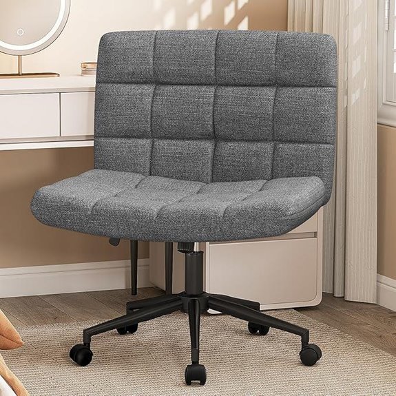 Furnimart Criss Cross Desk Chair with Wheels