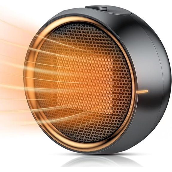 Portable Electric Space Heater with Tip-Over Protection