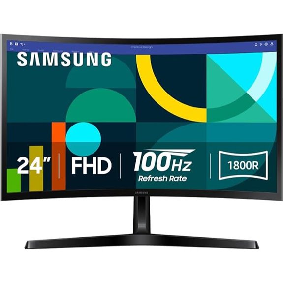 Samsung 24 Curved FHD Monitor with HDMI & Game Mode