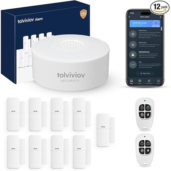 Tolviviov 2nd Gen Home Alarm System with Sensors