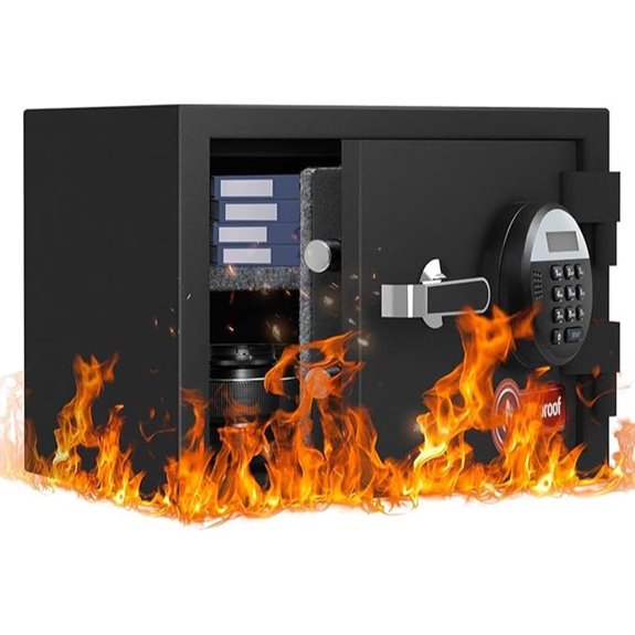 Fireproof Safe Box with Alarm and Digital Keypad