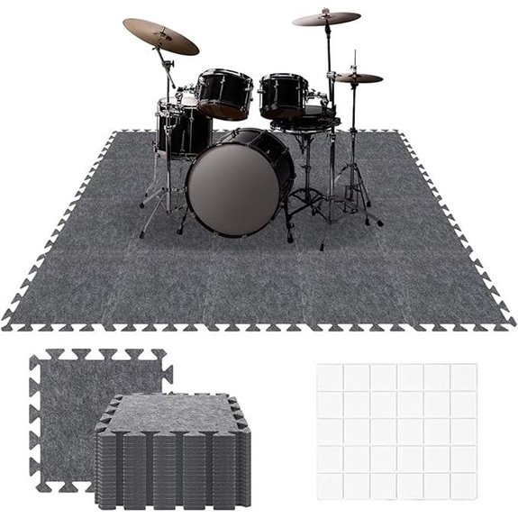 20-Piece Interlocking Sound Absorbing Floor Mats