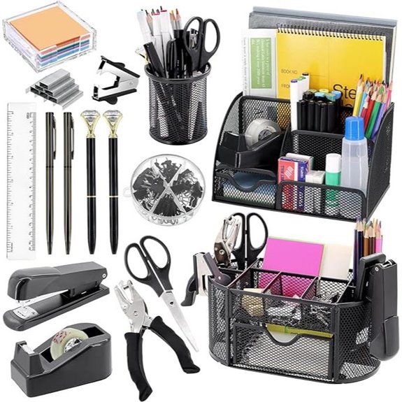 17-in-1 Office Desk Organizer and Supplies Set