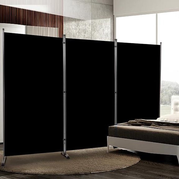 Folding 6FT Room Divider with 3 Panels