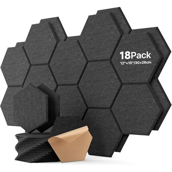 Hexagon Acoustic Wall Panels 18 Pack