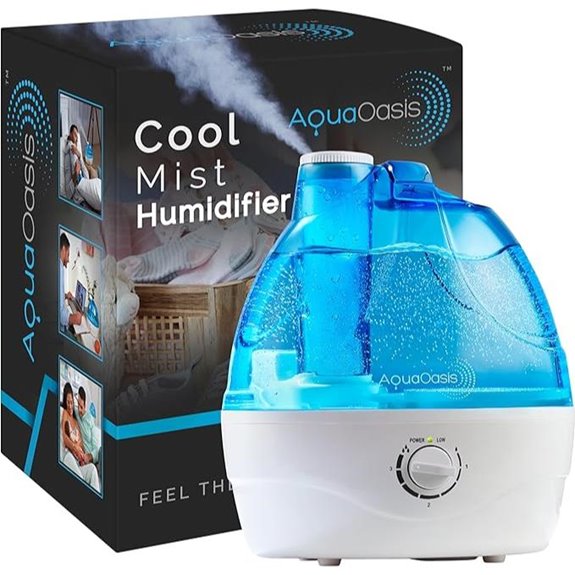 AquaOasis Cool Mist Humidifier with 2.2L Tank