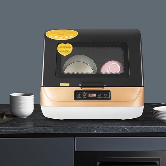 Portable Countertop Dishwasher with 7.8L Capacity