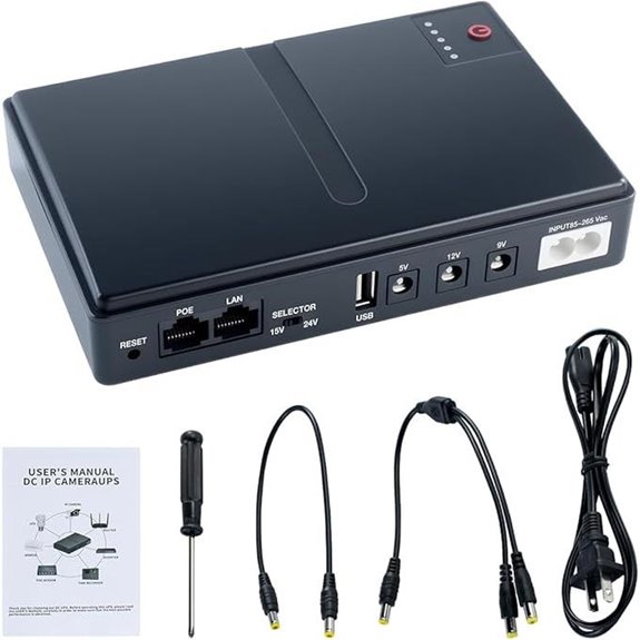 Mini DC UPS Battery Backup Power Supply