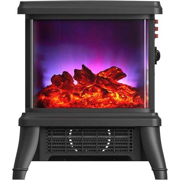 18-inch Electric Fireplace with 3D Flame Effect
