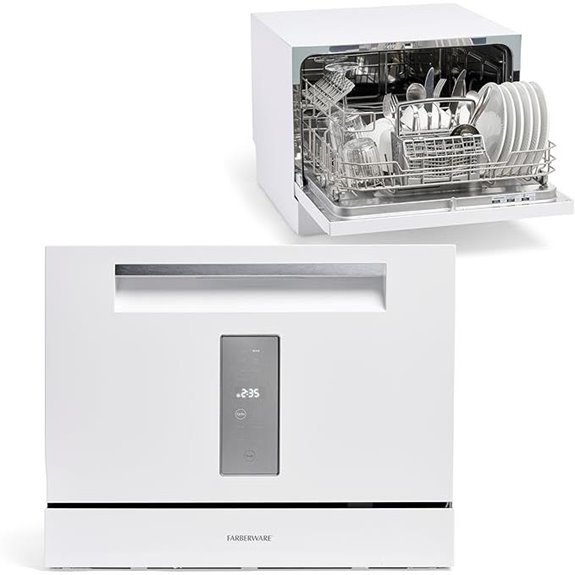 Farberware Compact 6-Place Dishwasher for Small Spaces