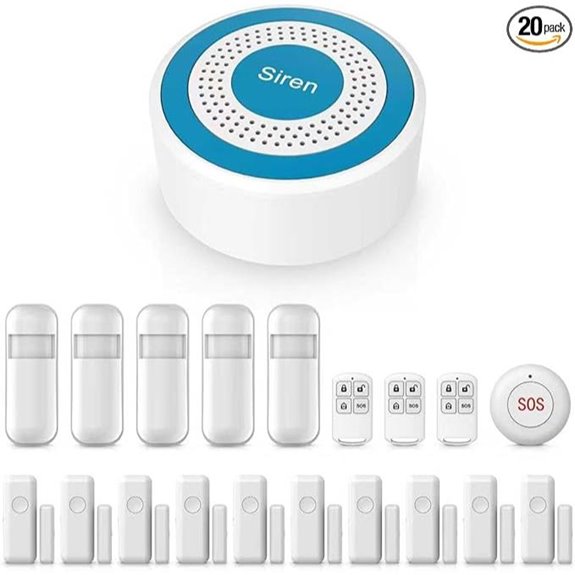 Home Security Alarm Kit with App Alerts and SOS Buttons