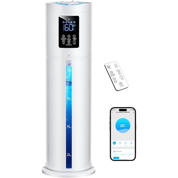 Smart Humidifier with Lights Timer & App Control