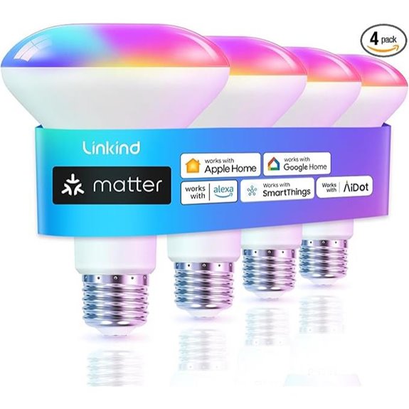 Linkind Matter BR30 Smart LED Flood Light 4-Pack