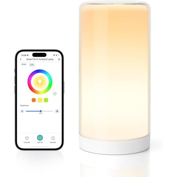 Meross Smart Multicolor Bedside Lamp with App Control