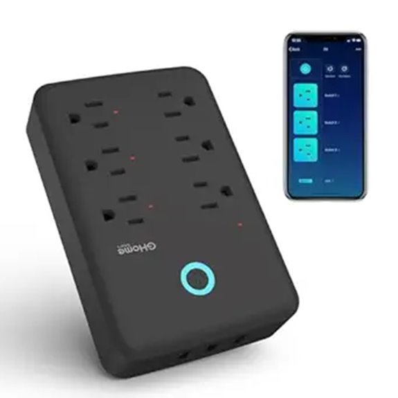 GHome Smart Plug Extender with USB and Alexa Compatibility