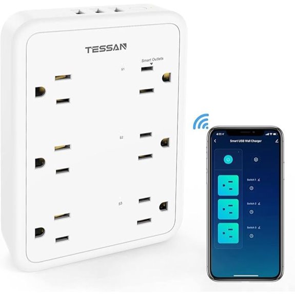 TESSAN WiFi Smart Power Strip with USB Outlets