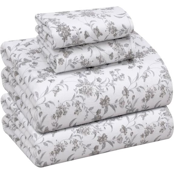 RUVANTI Queen Flannel Sheets - 100% Cotton Soft