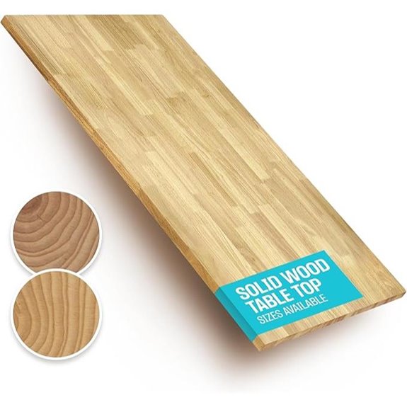 Rubberwood 48 x 24 Solid Wood Desk Top