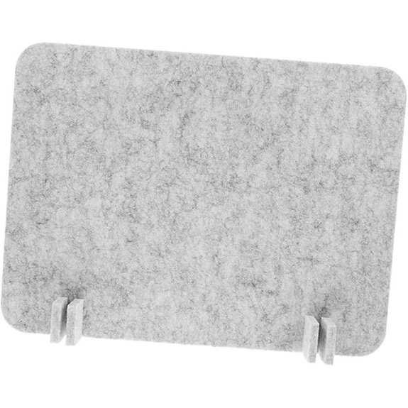 Acoustic Desk Privacy Panel with Sound Absorbing Felt