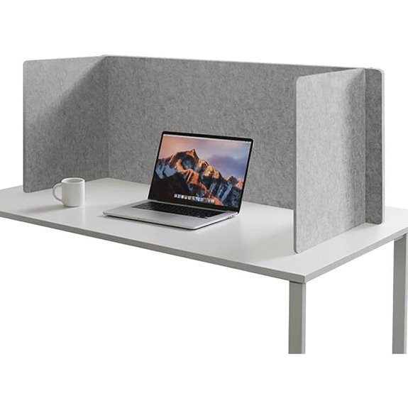 3-Panel Acoustic Privacy Desk Divider
