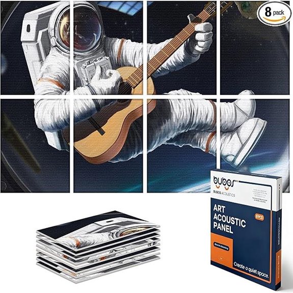 BUBOS 8 Pack Acoustic Wall Panels for Soundproofing