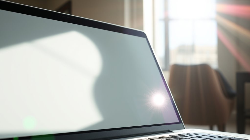 spot shiny distracting reflections