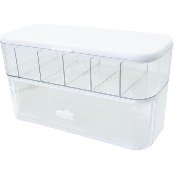 RayHenry Stackable Cable Organizer Storage Box (2 Pack)