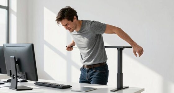 stand correctly to prevent discomfort