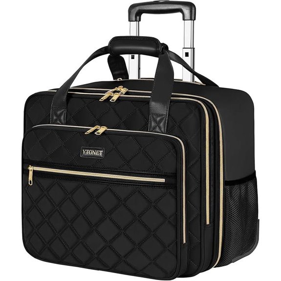Ytonet 17.3 Rolling Laptop Bag for Women