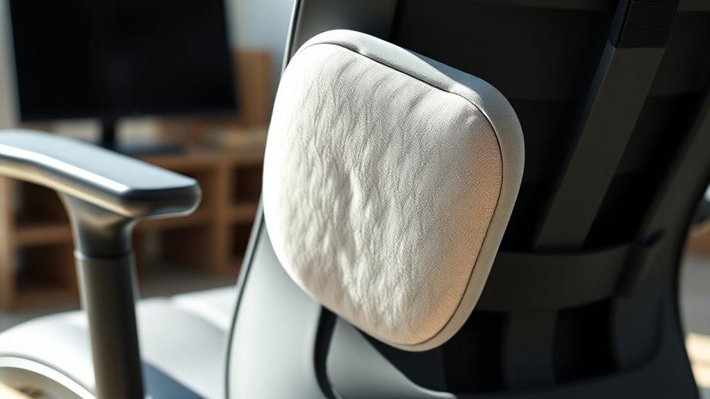 supports natural lower back curvature