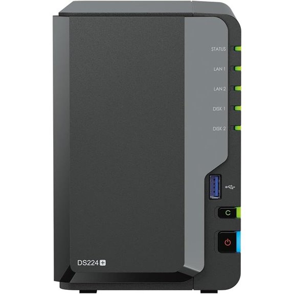 Synology DS224+ 2-Bay NAS 8TB Bundle