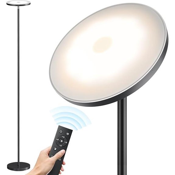 SUNMORY LED Floor Lamp with Remote Dimmable 69 Tall