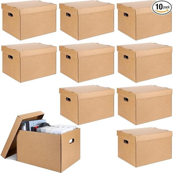 10 Pcs Archival Storage Boxes for Photos & Documents