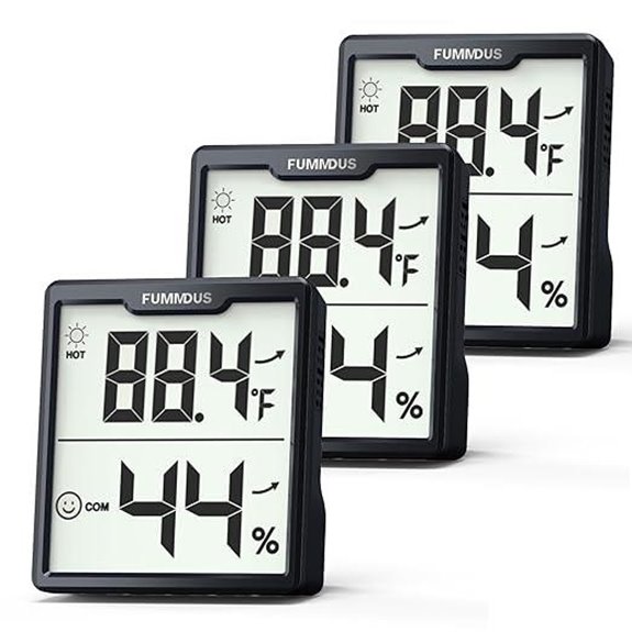 3-Pack Digital Hygrometer Indoor Thermometers