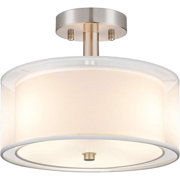 FOLKSMATE 3-Light Drum Ceiling Light Fixture
