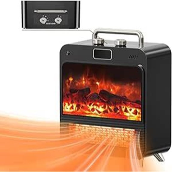 Electric Fireplace Heater with 3 Modes for Indoor Use
