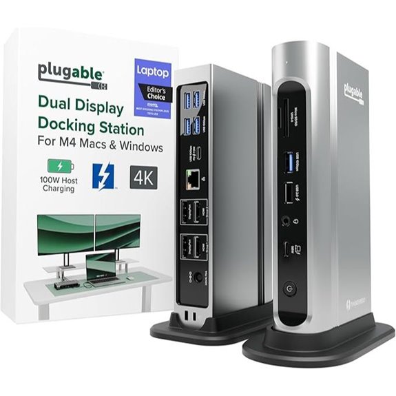 Plugable 16-in-1 Thunderbolt 4 Dock with Dual 4K Outputs