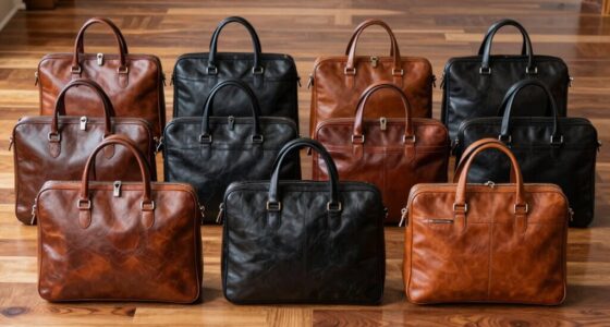 top leather slim laptop bags