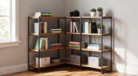 top office corner shelves