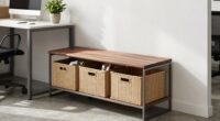 top small room storage benches