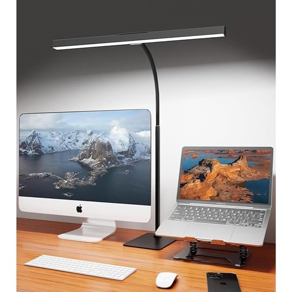 LED Desk Lamp with Touch Control and Adjustable Brightness
