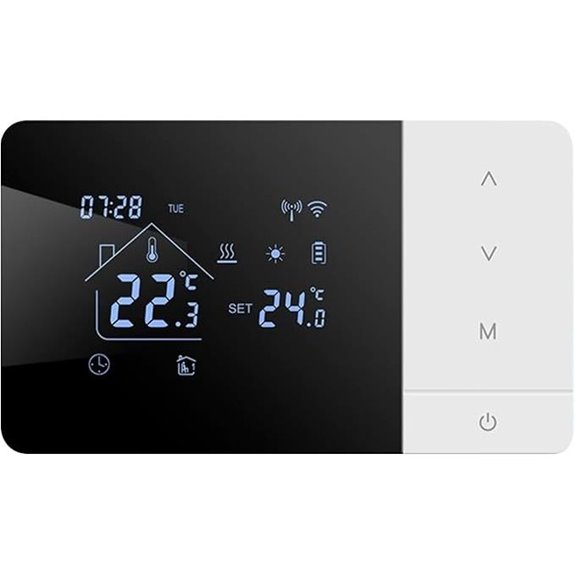 Smart WiFi Thermostat with Touchscreen and Voice Control