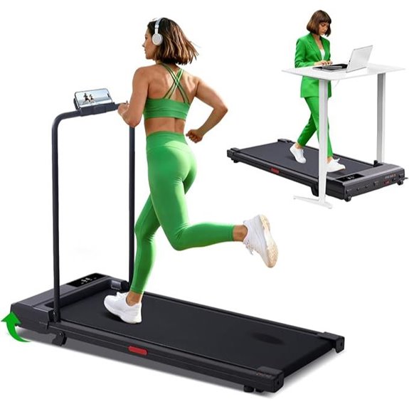 Walking Pad Treadmill with Handle and Incline