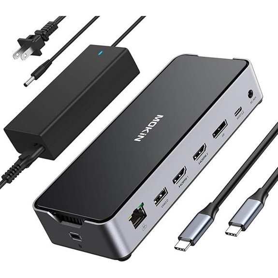 USB-C Docking Station for 3 Monitors and Laptop
