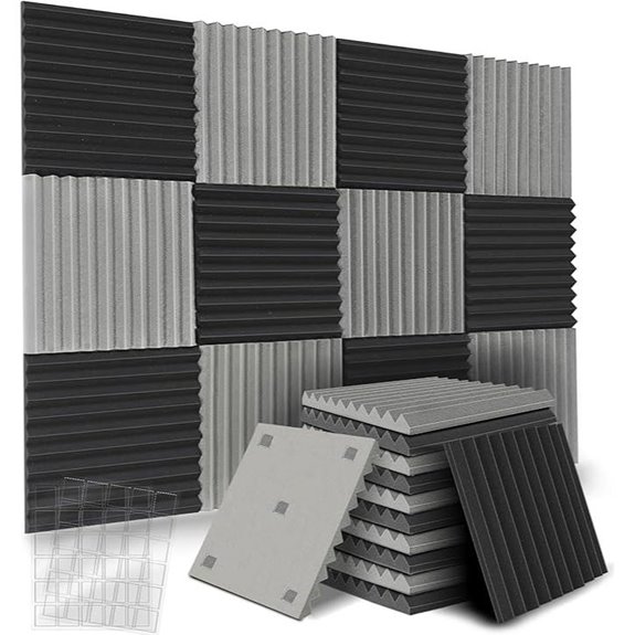 12 Pack Acoustic Foam Panels for Soundproofing